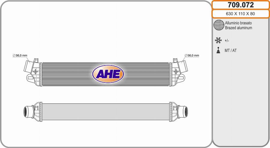 AHE 709.072 - Intercooler, échangeur droxauto.com