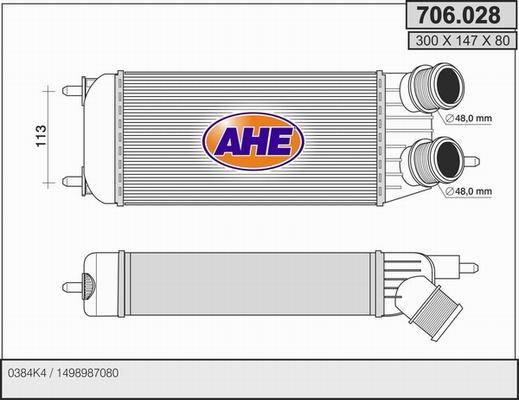 AHE 706.028 - Intercooler, échangeur droxauto.com