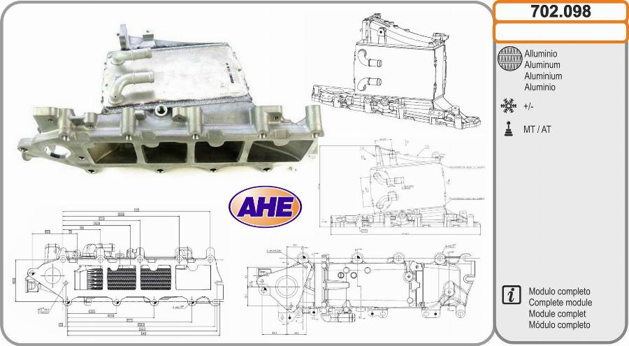 AHE 702.098 - Intercooler, échangeur droxauto.com
