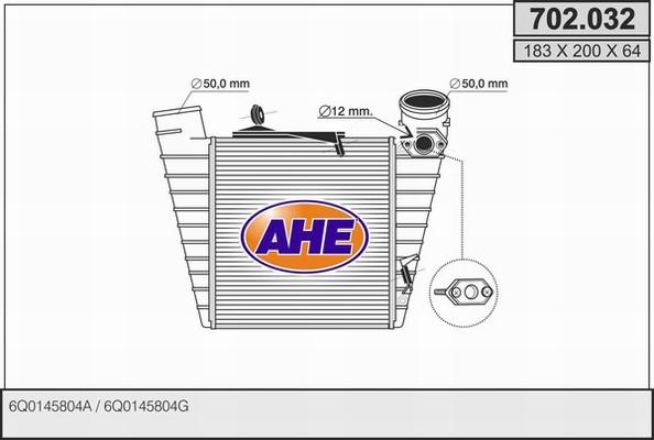 AHE 702.032 - Intercooler, échangeur droxauto.com