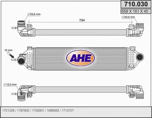 AHE 710.030 - Intercooler, échangeur droxauto.com