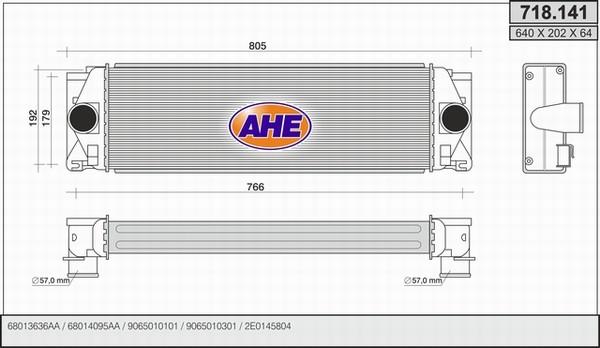 AHE 718.141 - Intercooler, échangeur droxauto.com