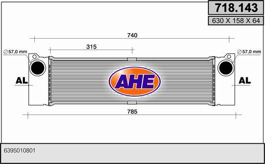 AHE 718.143 - Intercooler, échangeur droxauto.com