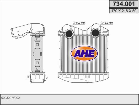 AHE 734.001 - Intercooler, échangeur droxauto.com