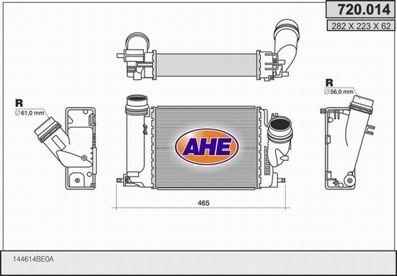 AHE 720.014 - Intercooler, échangeur droxauto.com