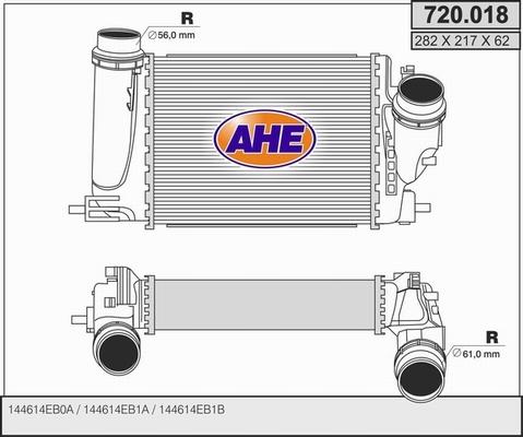AHE 720.018 - Intercooler, échangeur droxauto.com
