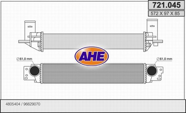 AHE 721.045 - Intercooler, échangeur droxauto.com