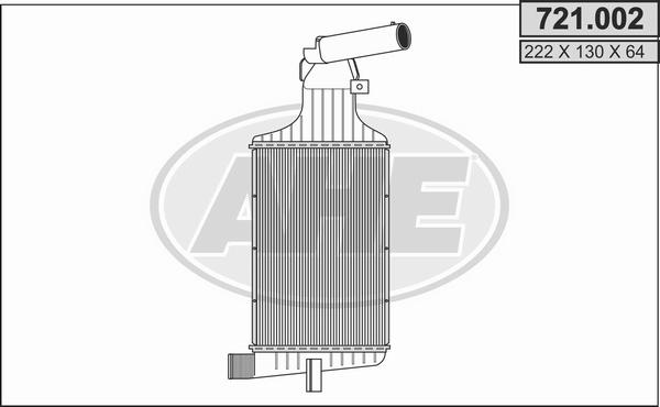 AHE 721.002 - Intercooler, échangeur droxauto.com