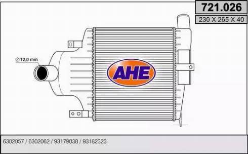 AHE 721.026 - Intercooler, échangeur droxauto.com