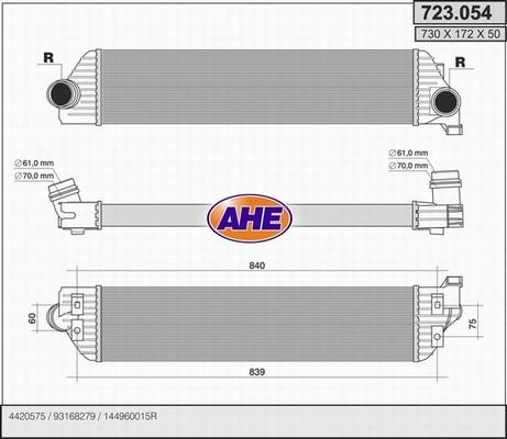 AHE 723.054 - Intercooler, échangeur droxauto.com