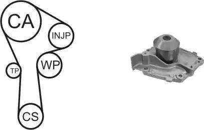 Airtex WPK-166801 - Pompe à eau + kit de courroie de distribution droxauto.com