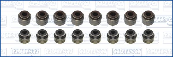 Ajusa 57097200 - Jeu de joints d'étanchéité, tige de soupape droxauto.com