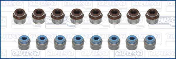 Ajusa 57101000 - Jeu de joints d'étanchéité, tige de soupape droxauto.com