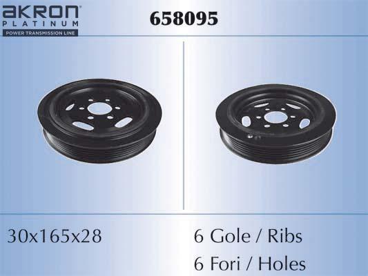 AKRON-MALÒ 658095 - Poulie, vilebrequin droxauto.com