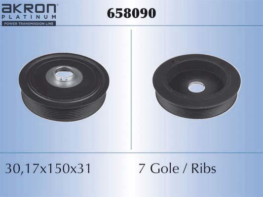 AKRON-MALÒ 658090 - Poulie, vilebrequin droxauto.com