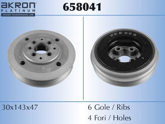 AKRON-MALÒ 658041 - Poulie, vilebrequin droxauto.com