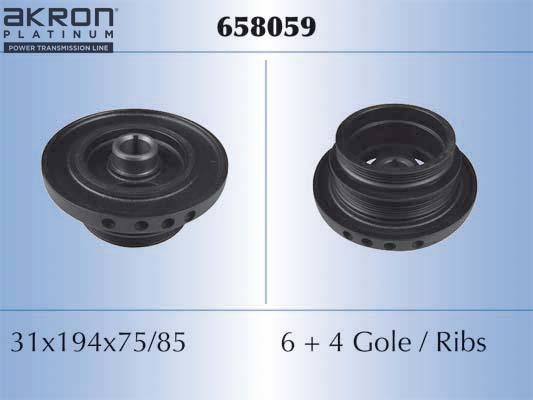 AKRON-MALÒ 658059 - Poulie, vilebrequin droxauto.com