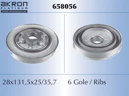AKRON-MALÒ 658056 - Poulie, vilebrequin droxauto.com