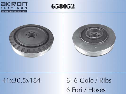 AKRON-MALÒ 658052 - Poulie, vilebrequin droxauto.com