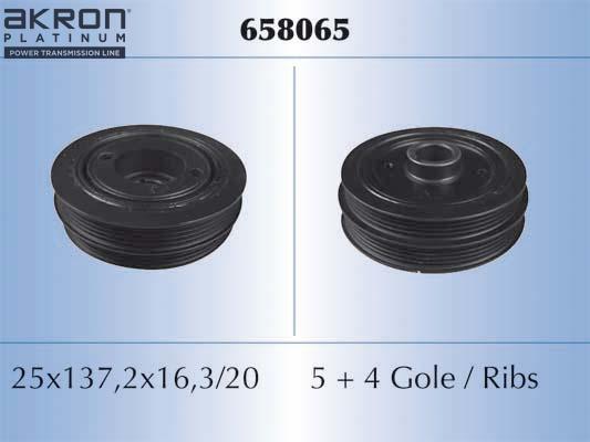 AKRON-MALÒ 658065 - Poulie, vilebrequin droxauto.com