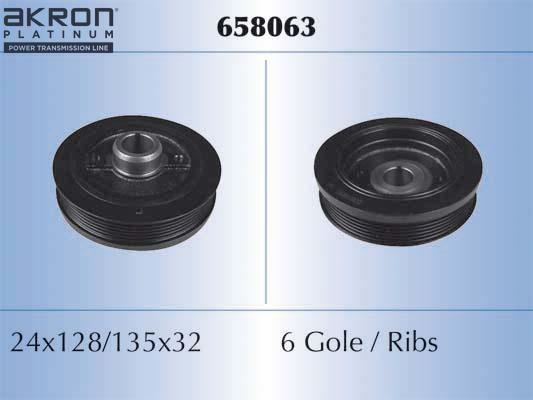 AKRON-MALÒ 658063 - Poulie, vilebrequin droxauto.com