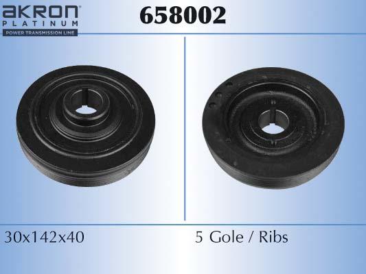 AKRON-MALÒ 658002 - Poulie, vilebrequin droxauto.com