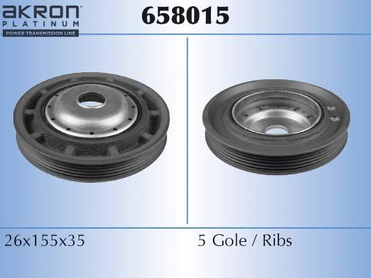 AKRON-MALÒ 658015 - Poulie, vilebrequin droxauto.com