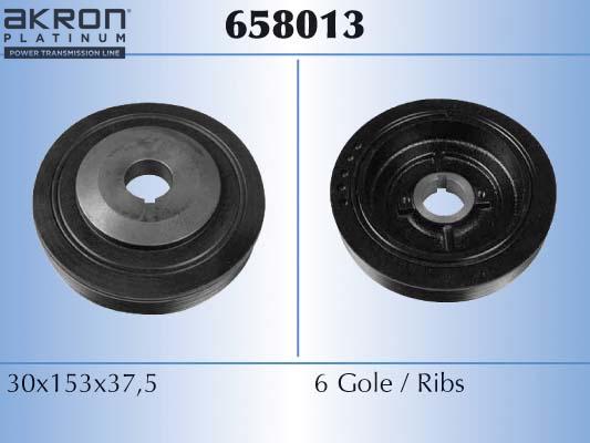 AKRON-MALÒ 658013 - Poulie, vilebrequin droxauto.com