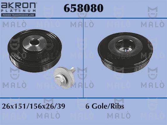AKRON-MALÒ 658080 - Poulie, vilebrequin droxauto.com