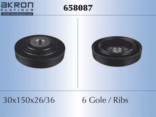AKRON-MALÒ 658087 - Poulie, vilebrequin droxauto.com