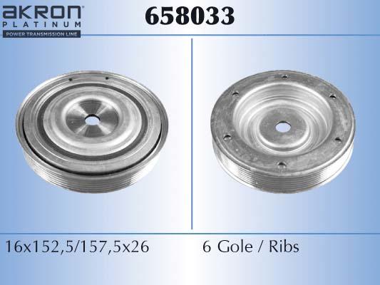 AKRON-MALÒ 658033 - Poulie, vilebrequin droxauto.com