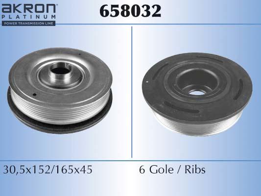 AKRON-MALÒ 658032 - Poulie, vilebrequin droxauto.com