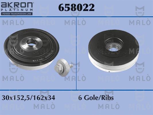 AKRON-MALÒ 658022 - Poulie, vilebrequin droxauto.com