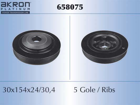 AKRON-MALÒ 658075 - Poulie, vilebrequin droxauto.com