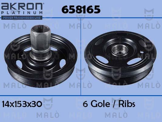AKRON-MALÒ 658165 - Poulie, vilebrequin droxauto.com