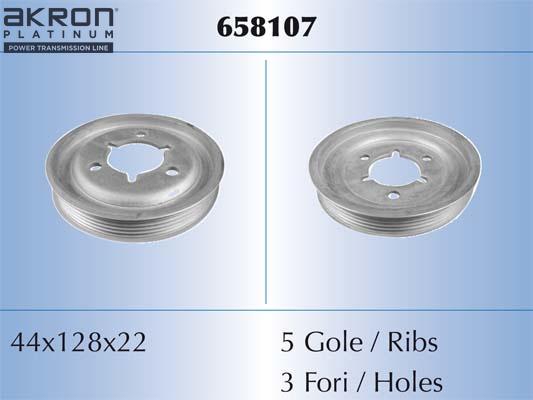AKRON-MALÒ 658107 - Poulie, vilebrequin droxauto.com