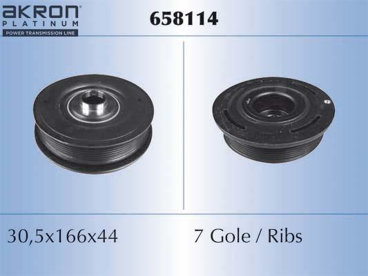 AKRON-MALÒ 658114 - Poulie, vilebrequin droxauto.com