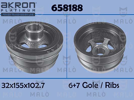 AKRON-MALÒ 658188 - Poulie, vilebrequin droxauto.com