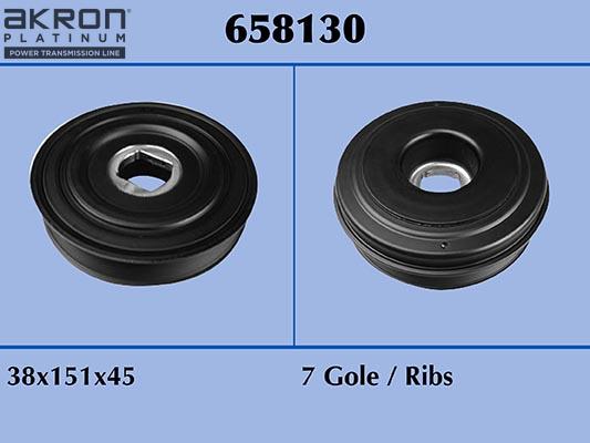 AKRON-MALÒ 658130 - Poulie, vilebrequin droxauto.com