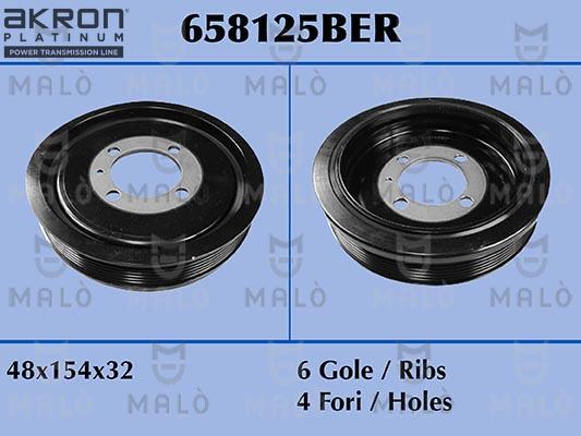 AKRON-MALÒ 658125 - Poulie, vilebrequin droxauto.com