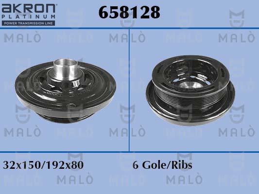 AKRON-MALÒ 658128 - Poulie, vilebrequin droxauto.com
