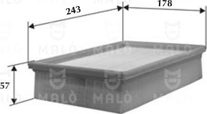 AKRON-MALÒ 1500456 - Filtre à air droxauto.com