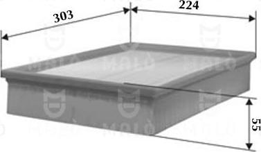 AKRON-MALÒ 1500482 - Filtre à air droxauto.com