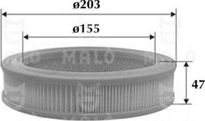 AKRON-MALÒ 1500436 - Filtre à air droxauto.com