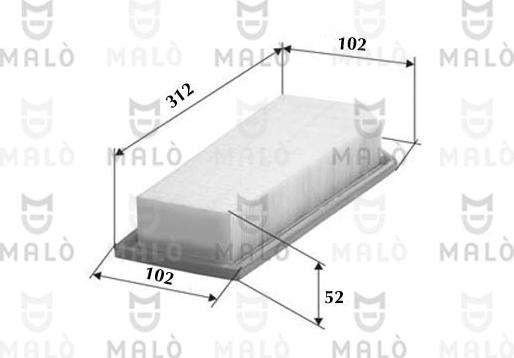 AKRON-MALÒ 1500552 - Filtre à air droxauto.com