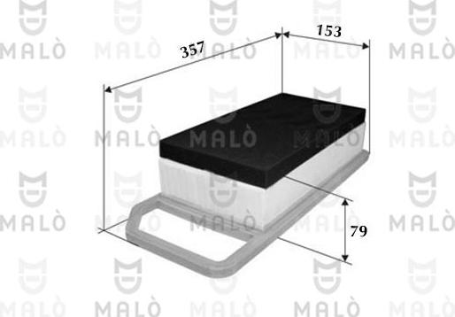 AKRON-MALÒ 1500565 - Filtre à air droxauto.com