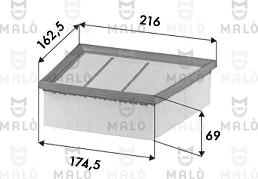 AKRON-MALÒ 1500687 - Filtre à air droxauto.com