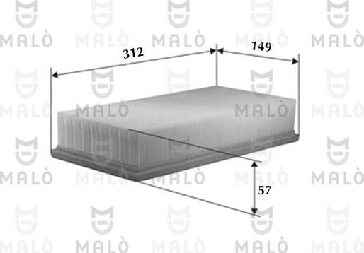 AKRON-MALÒ 1500094 - Filtre à air droxauto.com