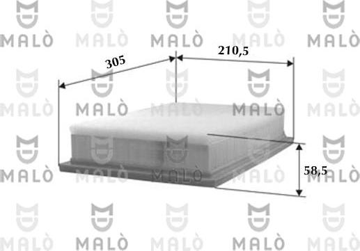 AKRON-MALÒ 1500091 - Filtre à air droxauto.com