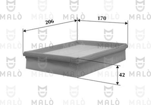 AKRON-MALÒ 1500054 - Filtre à air droxauto.com